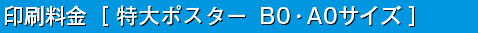 印刷料金［特大ポスター B0・A0サイズ］